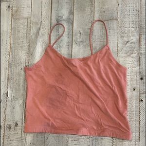 Light pink, orange tank top